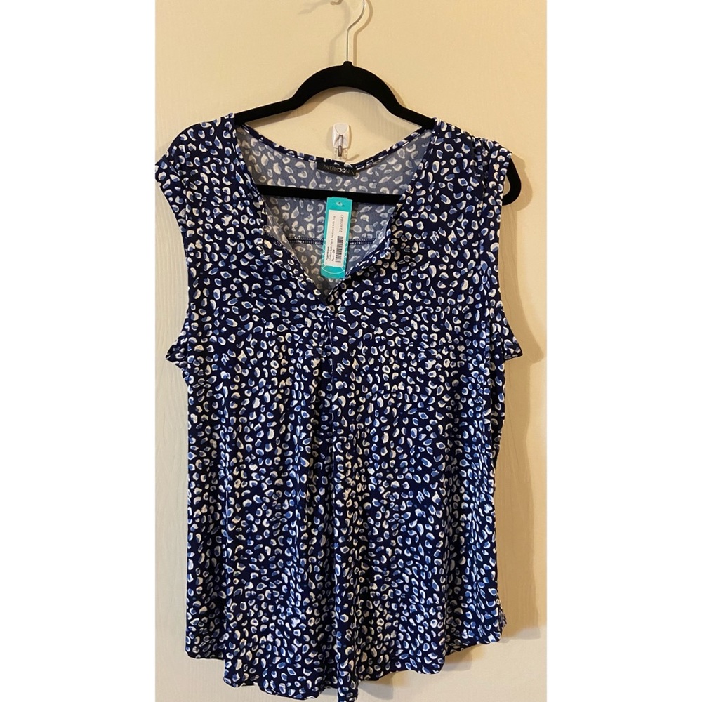 Women’s Papermoon Split Neck Textured Knit Top